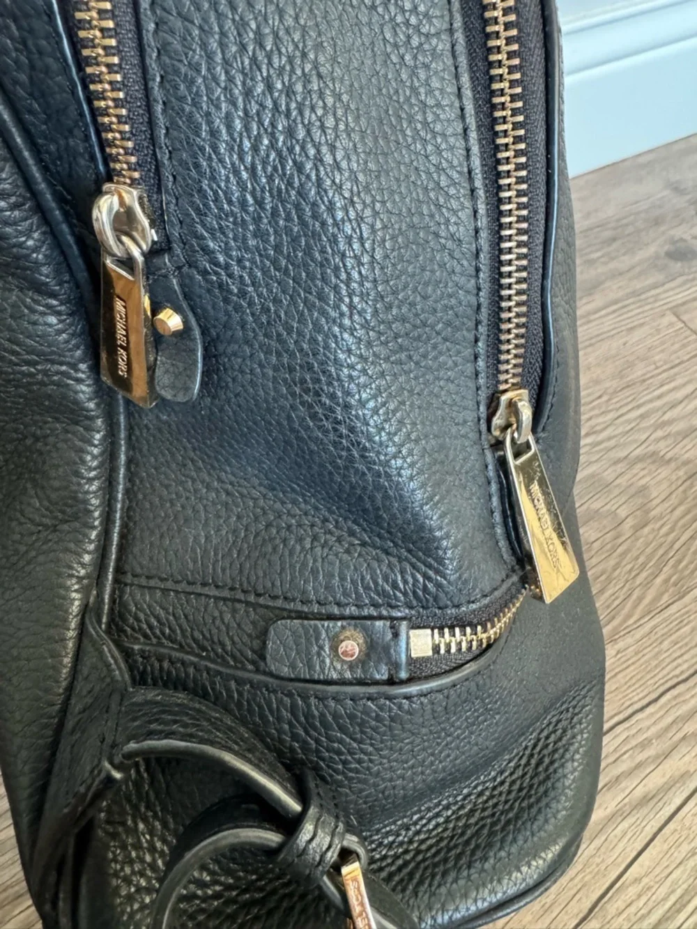 MICHAEL KORS Rhea Pebble Leather Backpack Medium